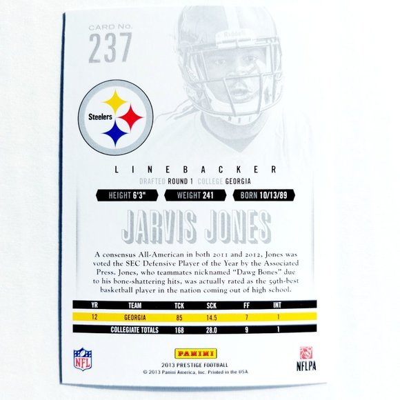 Pittsburgh Steelers (Jarvis Jones) - FTBL [27_JJ1] - Picture 3 of 3